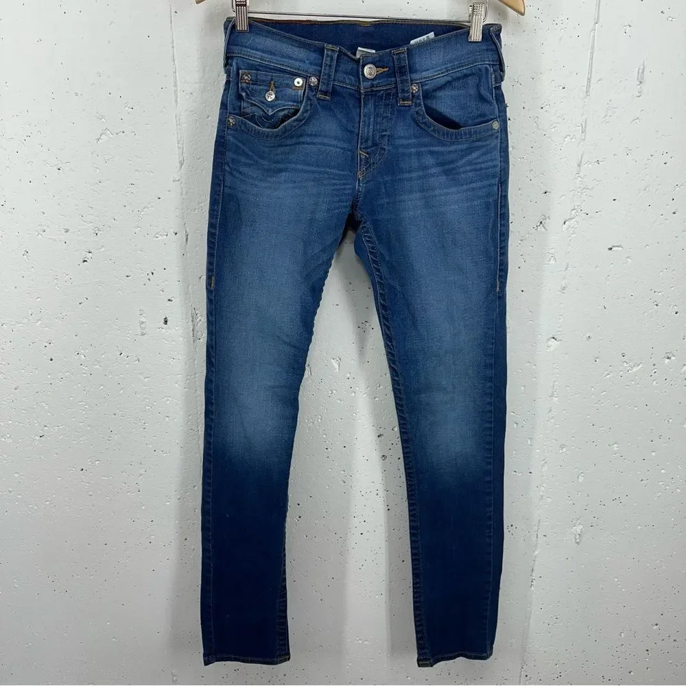 True Religion Men’s size 28 x 33 Skinny Flap Stretch Jeans